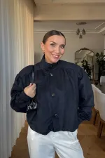 Vatkalı Suni Süet Bomber Kadın Ceket