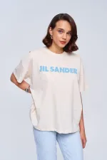 Oversize Baskılı Kadın Tişört