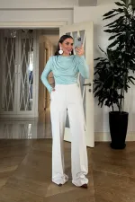 Bel Lastikli Kadın Pantolon