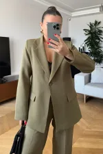 Tek Düğmeli Kadın Ceket