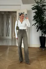 Yüksek Bel Straıght Denim Kadın Pantolon