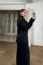 Fular Detaylı Blazer Kadın Ceket