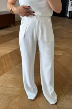 Sıfır Kol Bluz Pantolon Kadın Takım