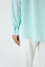 Oversize Uzun Kollu Kadın Gömlek