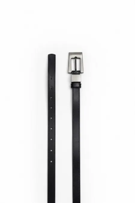 Ceinture femme en similicuir vieilli avec boucle