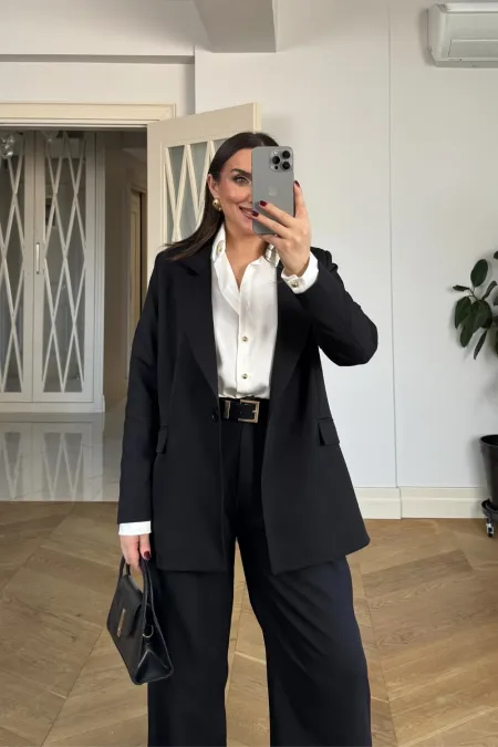 Tek Düğmeli Blazer Kadın Ceket