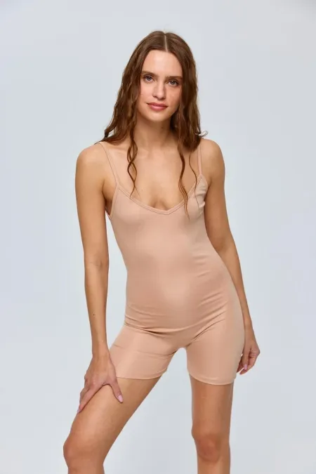 Dikişsiz Basic Body Kadın Tulum