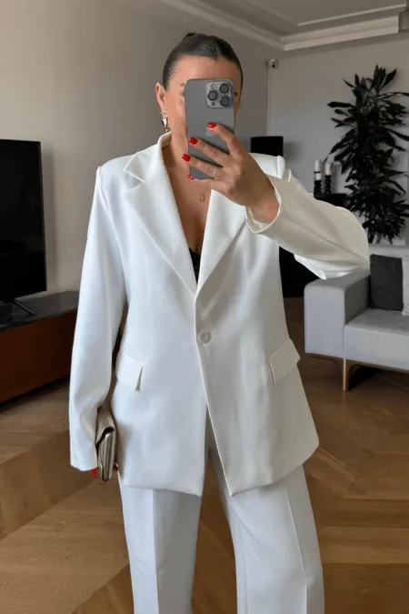 Tek Düğmeli Kadın Ceket