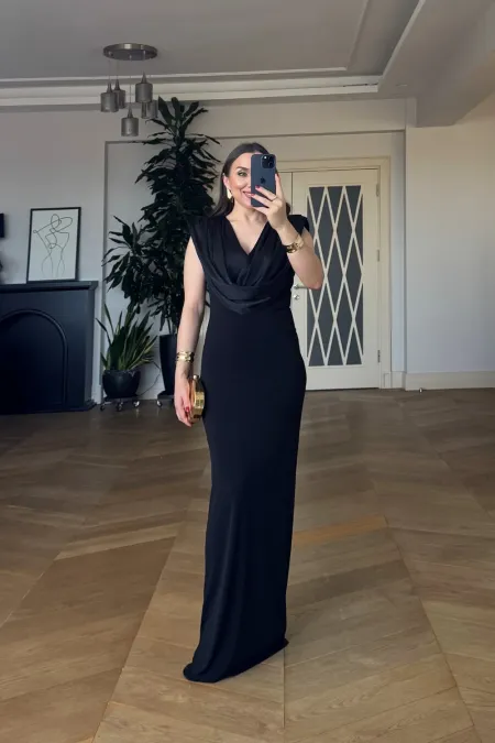 V-neck Sleeveless Long Dress V-neck Sleeveless Long Dress
