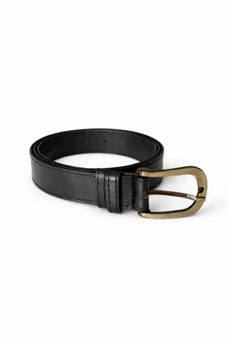 Ceinture en similicuir pour femme avec boucle ovale