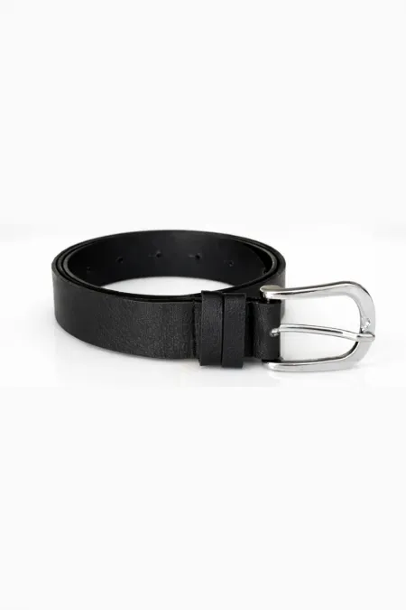 Ceinture en similicuir pour femme avec boucle ovale