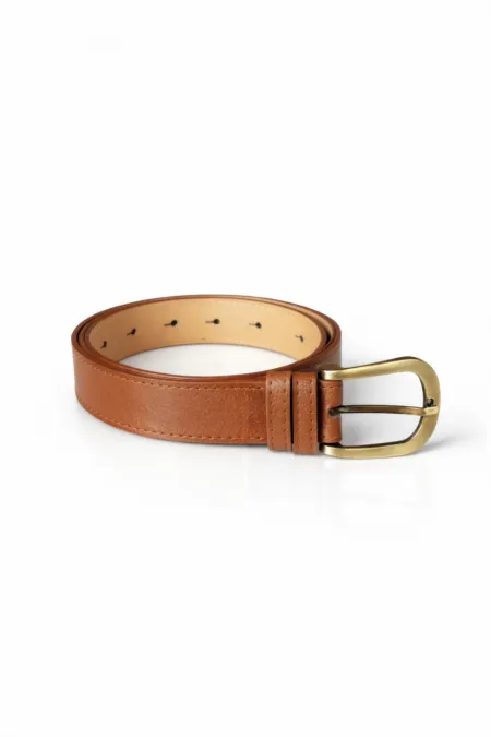 Ceinture en similicuir pour femme avec boucle ovale