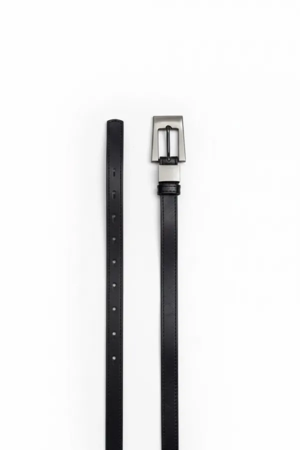 Suni Deri Eskitme Tokalı Kadın Kemer