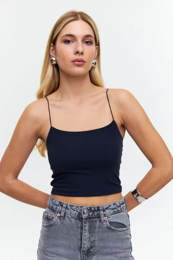 İp Asklı Crop Top