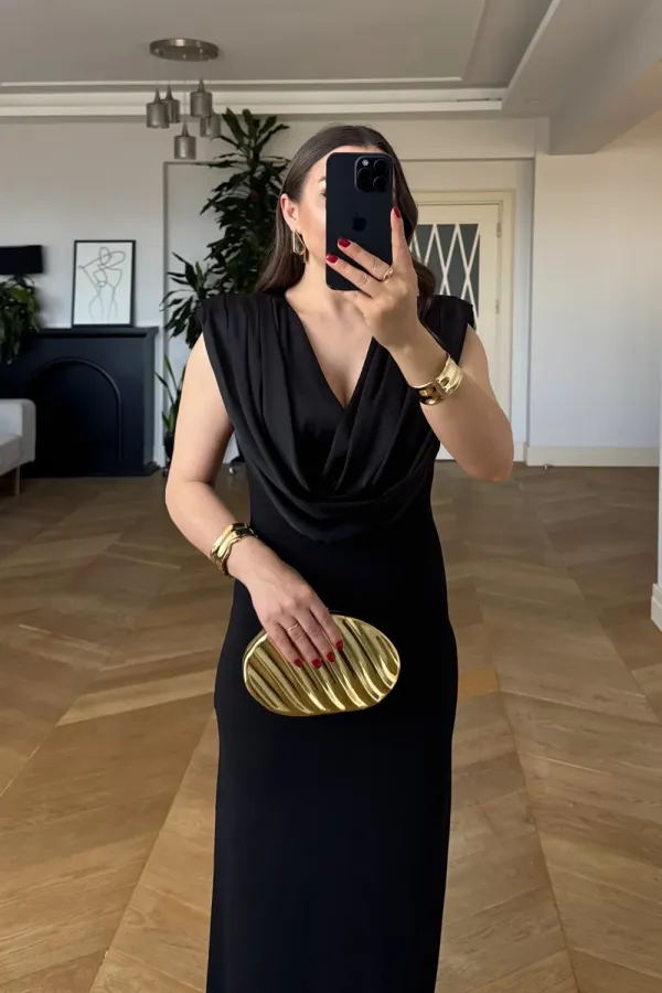 V-neck Sleeveless Long Dress V-neck Sleeveless Long Dress