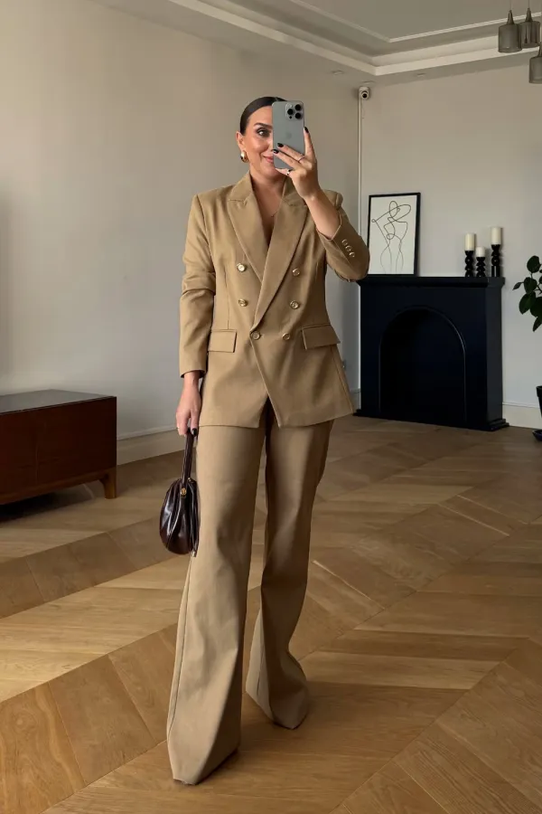 Kruvaze Blazer Kadın Ceket