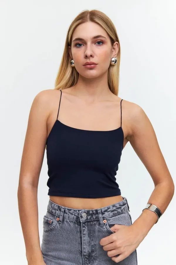 İp Asklı Crop Top