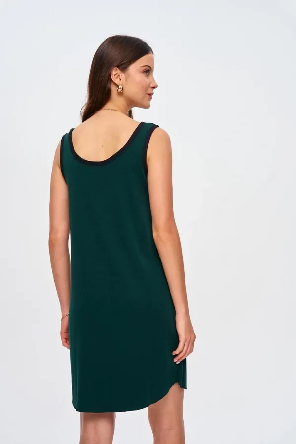 Askılı Fitilli Mini Elbise