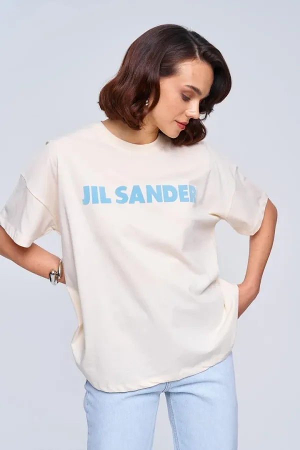 Oversize Baskılı Kadın Tişört