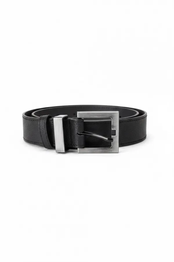 Faux Leather Square Buckle Women's Belt