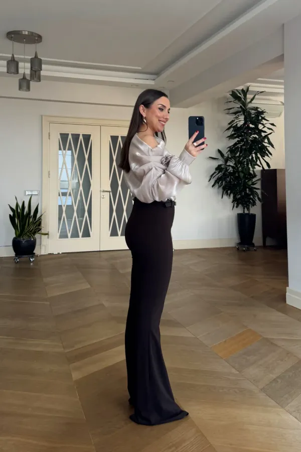 Women's Wide-Leg Trousers with Belt Women's Wide-Leg Trousers with Belt