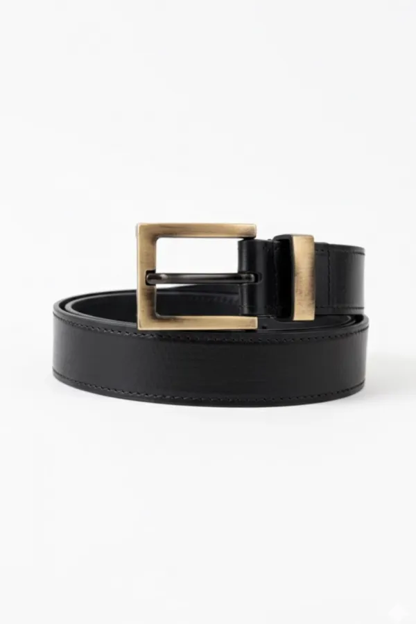 Ceinture femme en similicuir à boucle carrée