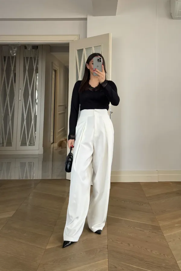 Pileli Balon Pantolon