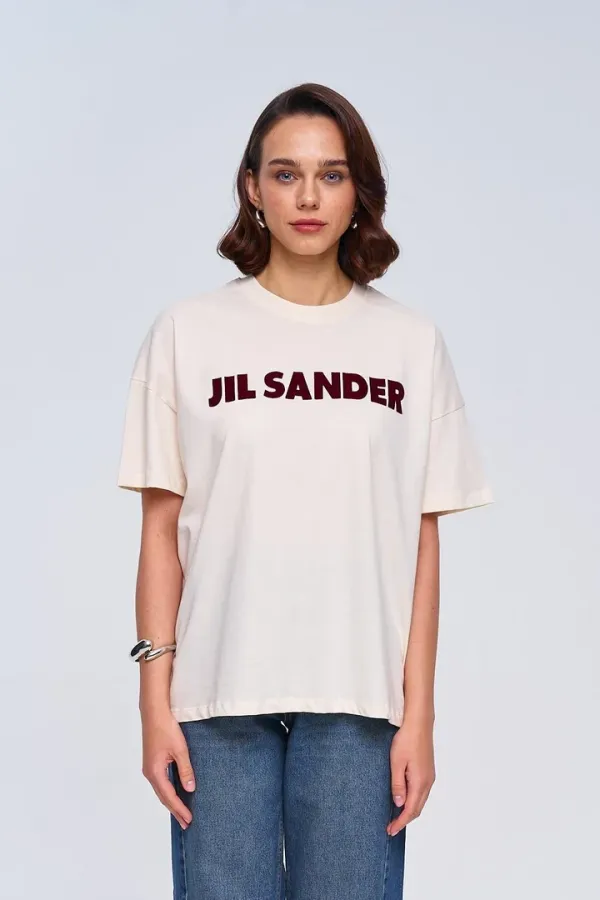 Oversize Baskılı Kadın Tişört