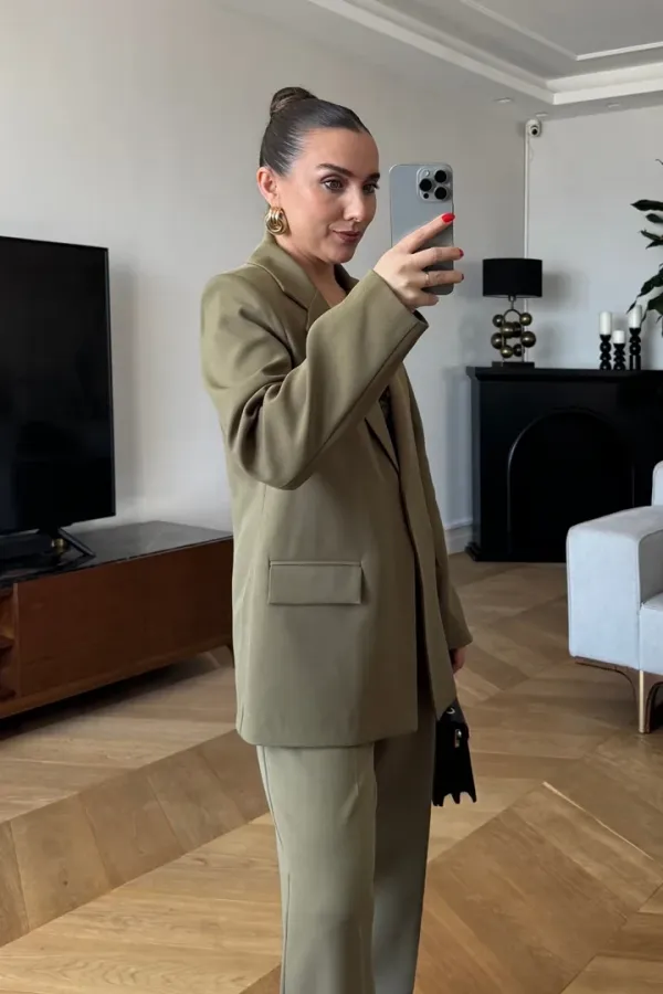 Tek Düğmeli Kadın Ceket