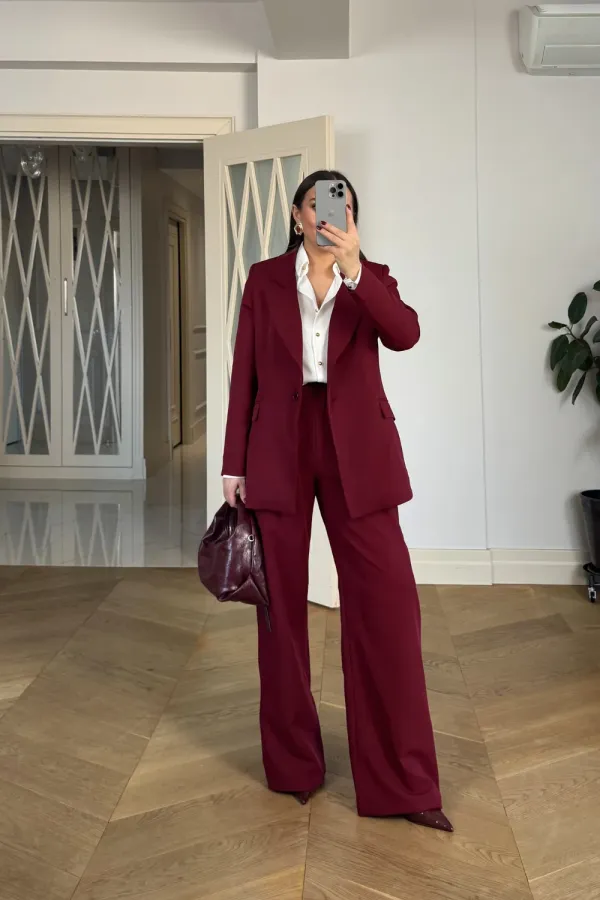 Pleated Palazzo Women's Trousers