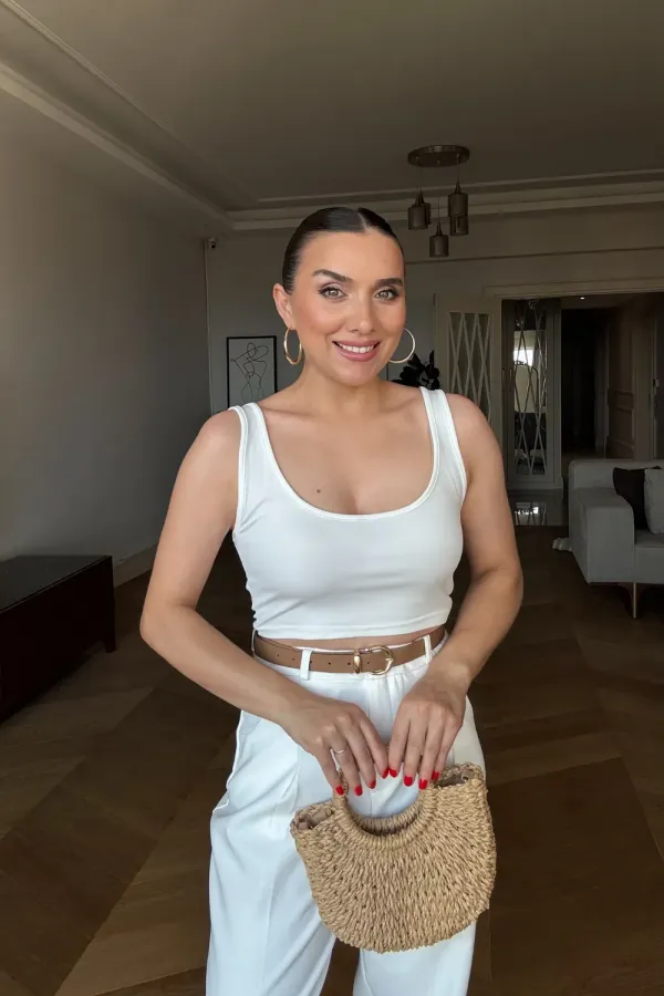Askılı Crop Top