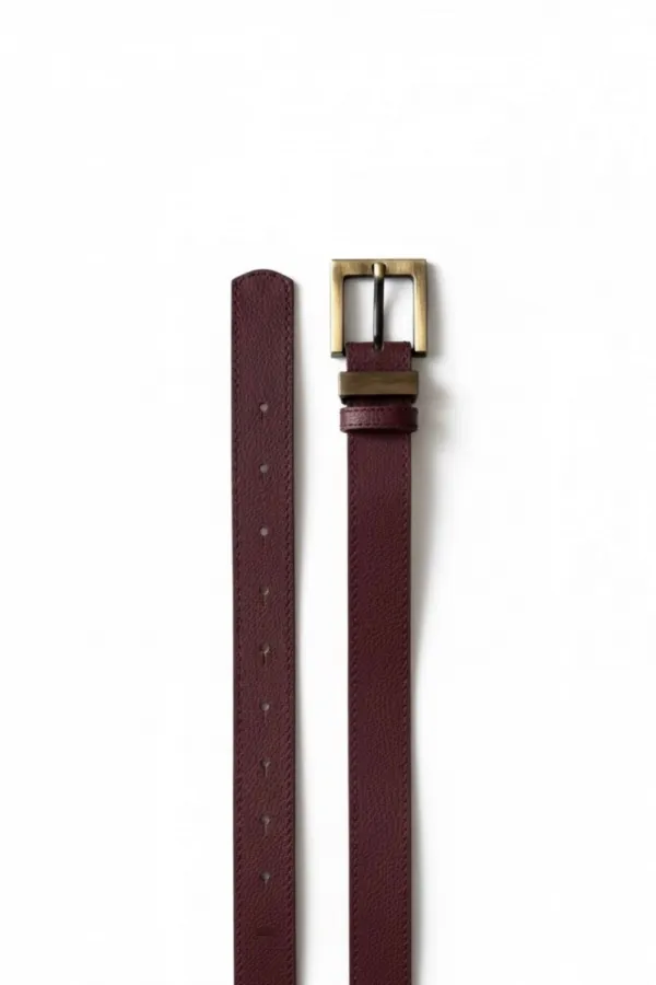 Ceinture femme en similicuir à boucle carrée