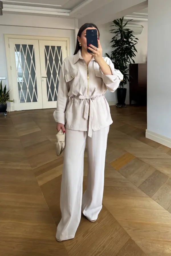 Modal Blend Jacket and Pants Women's Suit Modal Blend Jacket and Pants Women's Suit