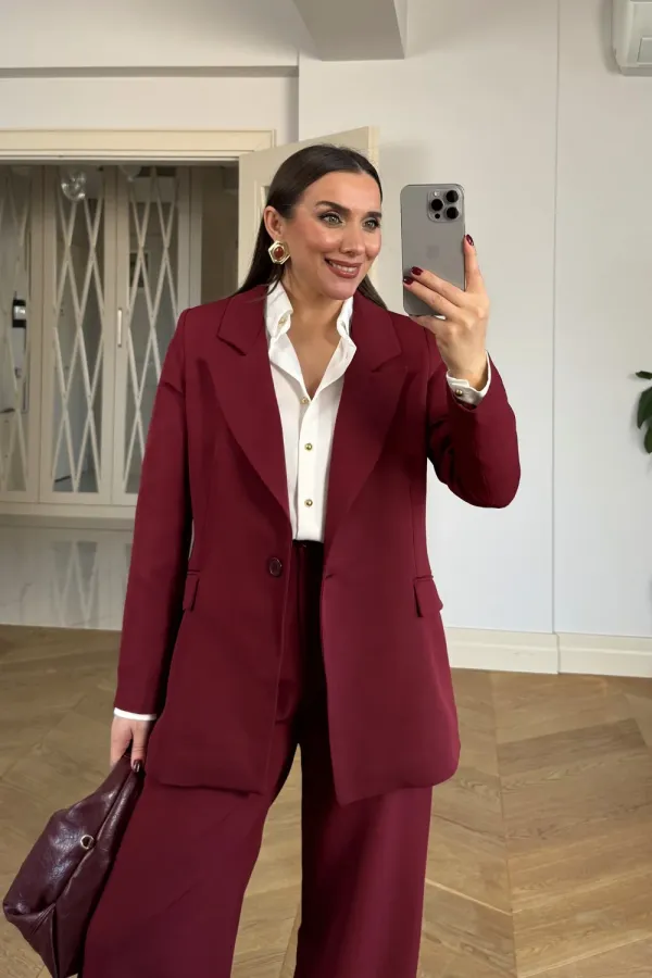 Tek Düğmeli Blazer Kadın Ceket