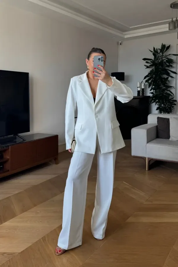 Tek Düğmeli Kadın Ceket