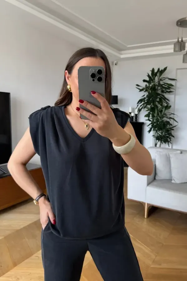 Modal V Yaka İkili Kadın Takım