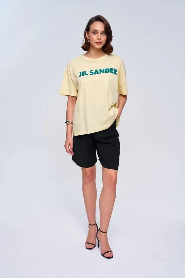 Oversize Baskılı Kadın Tişört