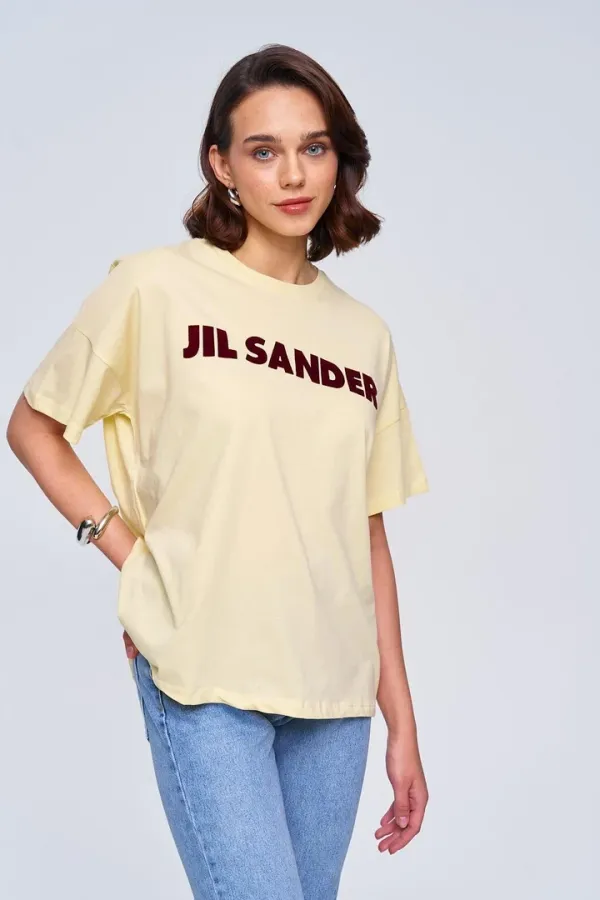 Oversize Baskılı Kadın Tişört