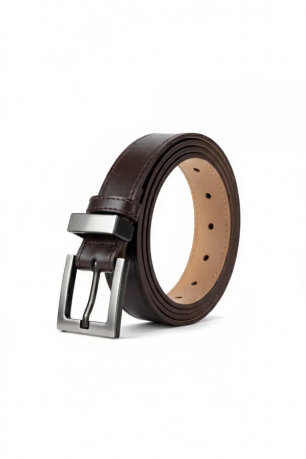 Ceinture femme en similicuir à boucle carrée