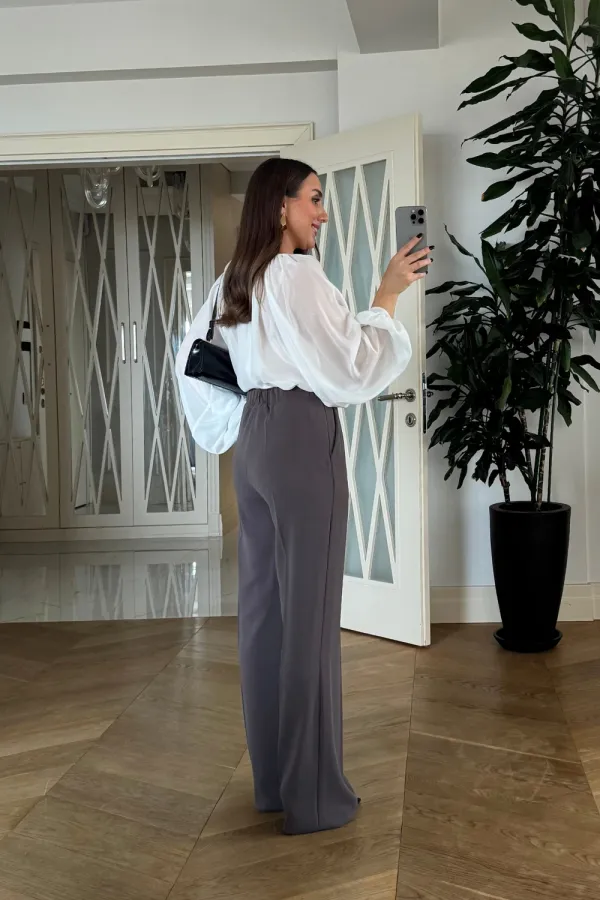 Women's Pants with Elastic Waistband