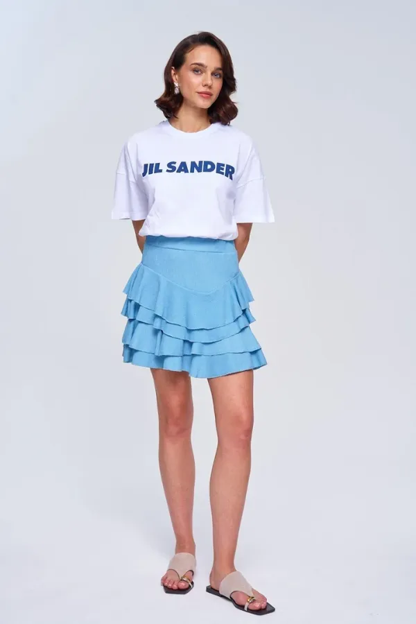 Volanlı Mini Kadın Etek