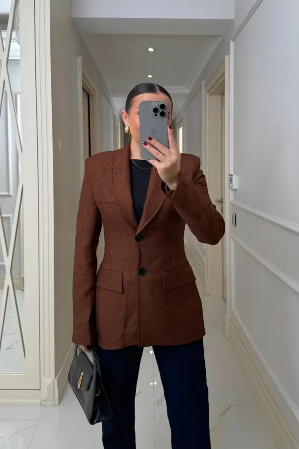 Veste blazer moulante pour femme