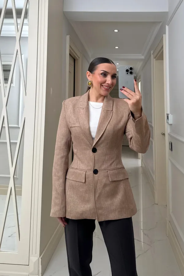 Veste blazer moulante pour femme