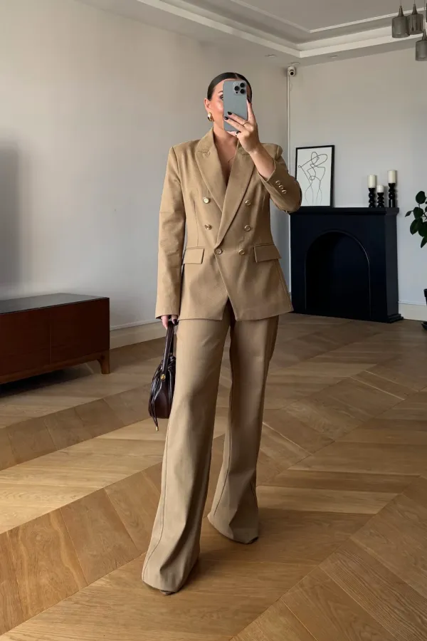 Kruvaze Blazer Kadın Ceket