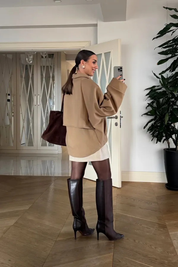 Veste en cachemire zippée pour femme