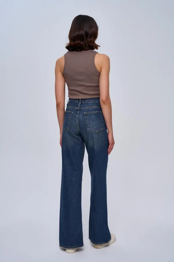 U Yaka Fitilli Kadın Basic Atlet