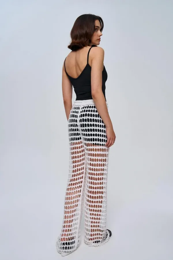 Ajurlu Triko Kadın Pantolon