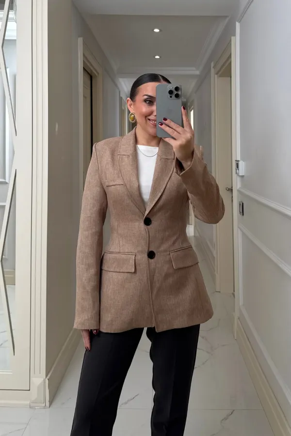 Veste blazer moulante pour femme