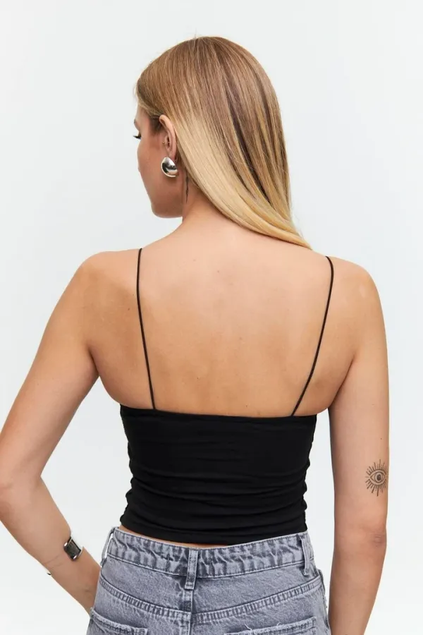 İp Asklı Crop Top