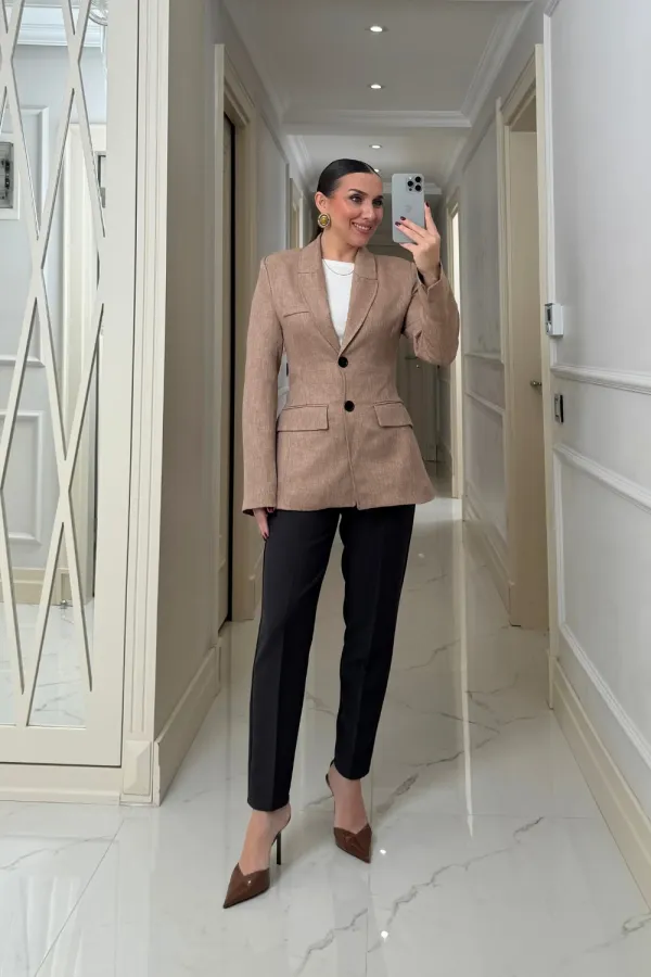 Veste blazer moulante pour femme